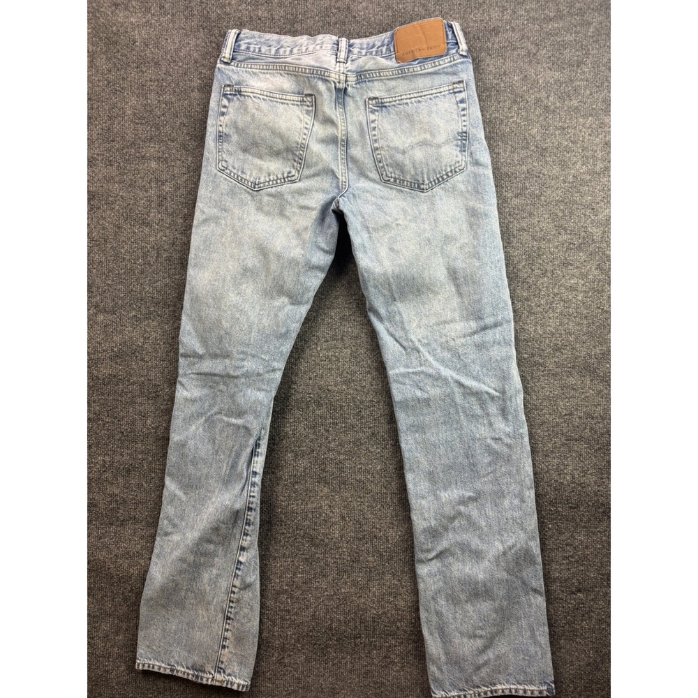 American Eagle Original Bootcut Jeans Mens 31x32 Light Wash Denim Classic Fit - Picture 7 of 9